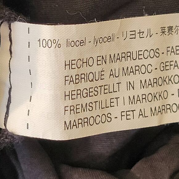 Zara Fillsens XS womens blouse top stretch elastic faux button crop round neck - Picture 6 of 7